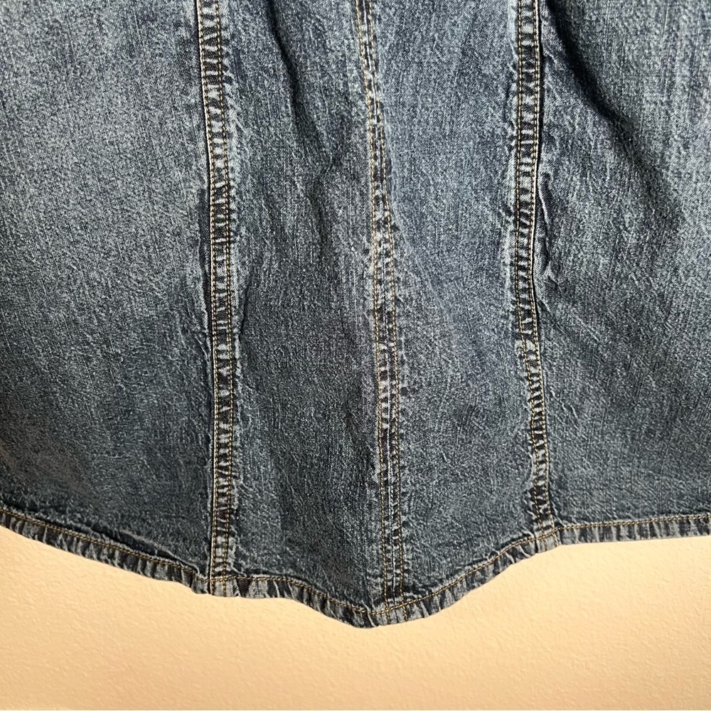 Japna Blue Denim Dress Stretch Back - Picture 6 of 11